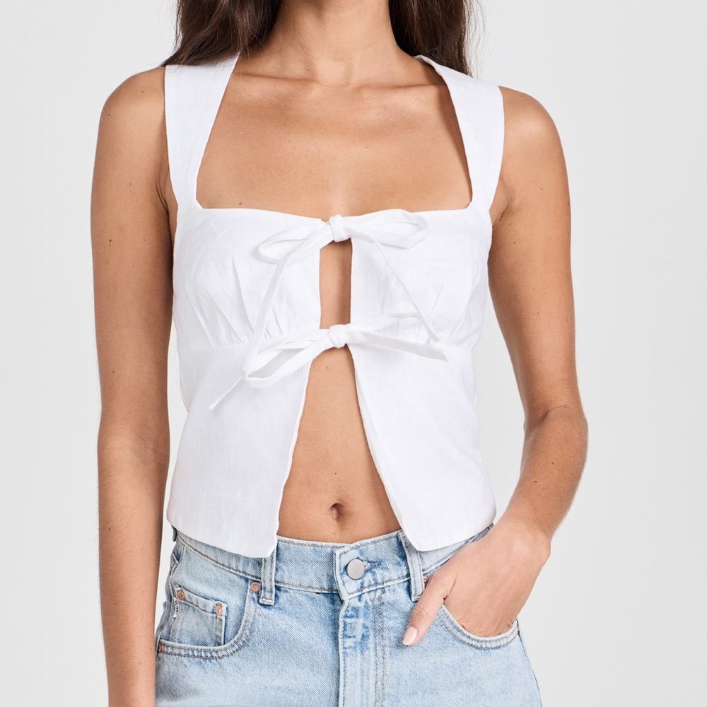 Reformation Azalea linen top